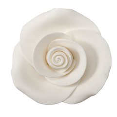 White 2" Rose - SugarSoft