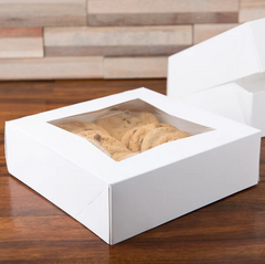 8x8x2.5" Window Bakery Box - 6ct or 12ct