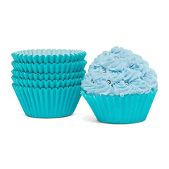Cupcake Liner - Light Blue Grease Proof - 200ct - Bulk