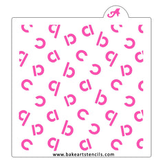 abc Letter Pattern Stencil