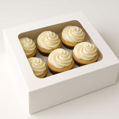 Cupcake Box Set with Inserts - 6ct /12ct