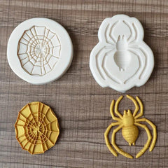 Spider Web Mold - 2 pc. Spider and a Web