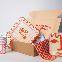 Face Party Cups (x 12) - Art Party Theme