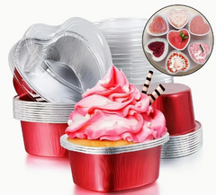 Heart Shaped Cake Pans Foil 3.43"