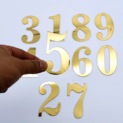 Golden Mirror Numbers 0-9