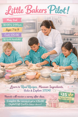 Little Bakers Pilot – Sugar Cookie Baking Class