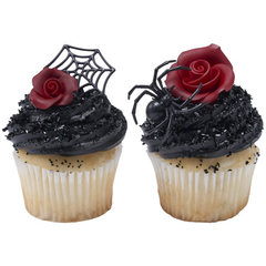 Ghoulish Spider and Web - 144ct - Bulk