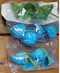 Christmas Hats - Blue and Green ( 12ct )