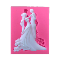 Bride And Groom Shape Sugar Fondant Mold