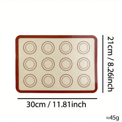 Macaron Heart Silicone Baking Mat 1/4 Sheet