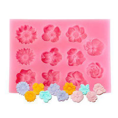 Flowers Silicone Mold-11 Cavity