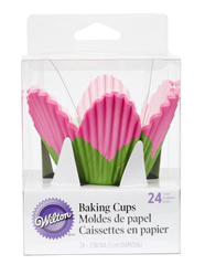 Wilton Pink Petal Cupcake Liners, 24-Count