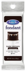 Satin Ice Dark Brown Chocolate Fondant - 4.4oz