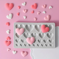 Heart Shape Silicone Mold - 25 cavaity hearts
