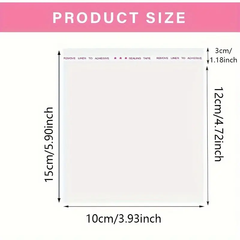 Candy/Cookie Wrappers - Clear Cellophane - 4"x6" - Pkg. of 1000