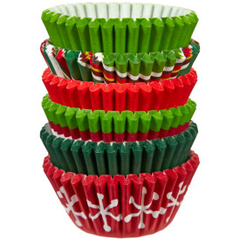 Wilton Christmas Red & Green Mini Cupcake Liners, 150-Count