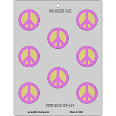 Peace Sign Mint #2 Chocolate Mold