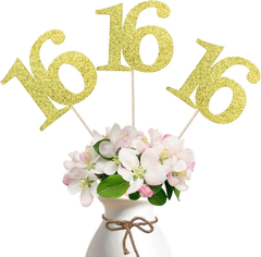 16th Birthday Centerpiece Anniversary Centerpiece Sticks
