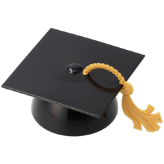 Grad Cap Black w/ Gold Tassel - 24ct. - Bulk