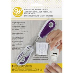 Wilton Bag Cutter and Brush Set, 3-Piece