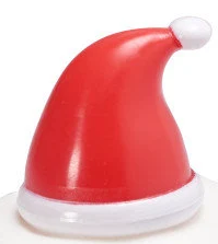 Santa Hat Cupcake Pics - 12ct