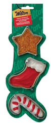Wilton Set Of 3 Christmas Cookie Cutters Candy cane, Star , and Stocking