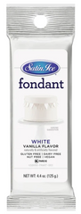 Satin Ice White Vanilla Fondant - 4.4oz- 12ct. - Bulk