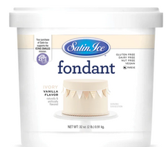 Satin Ice Ivory Vanilla Fondant - 2lb