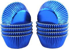 Baking Cups - Blue Foil - approx. 50ct