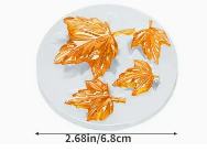 Maple leaf Silicone 4 Cavaity Mold
