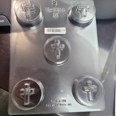 Cross w/Rose Sandwich Mold