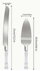 Stainless Steel Wedding Cake Knife And Server Set