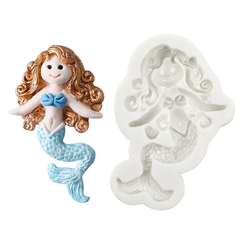3D Mermaid Fondant Mold 1pc