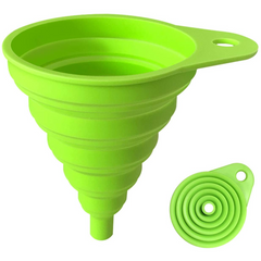Collapsible Silicone Funnel for Vanilla Extract
