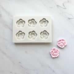 6 PIECE OPEN ROSE MOLD