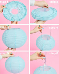 Coastal Lanterns - set of 6 paper lanterns