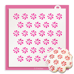PEPPERMINT SWIRLS STENCIL