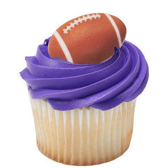 REALISTIC FOOTBALL EDIBLE DECORATIONS