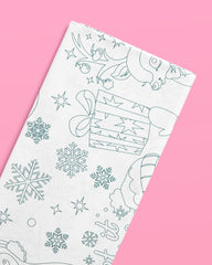 Color Me Merry Tablecloth - coloring tablecloth
