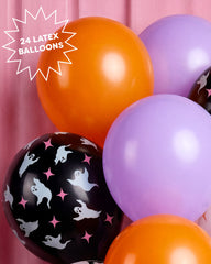 Halloween Latex Balloons - 24 spooky balloons