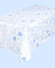 Something Blue Tablecloth - washable tablecloth