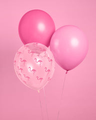 Flamingo Pink Balloons - 24 latex balloons