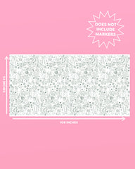 Color Me Merry Tablecloth - coloring tablecloth