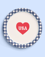 All American Plates - 24 paper plates