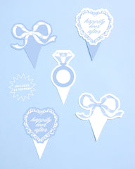 Happily Ever After Toppers - 24 wrappers + toppers