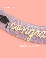 Congrats Grad Banner - two piece banner