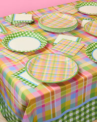 Summer Camp Trio - plates, napkins + tablecloth