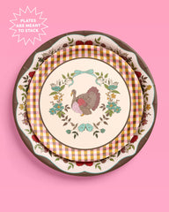 Give Thanks Harvest Plates - 32 paper plates