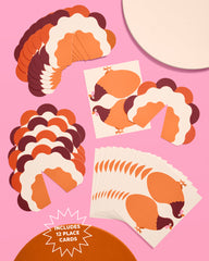 Turkey Time Place Cards - set of 12