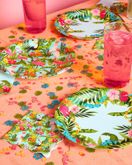 Tropical Bundle - banner, plates, napkins, + confetti